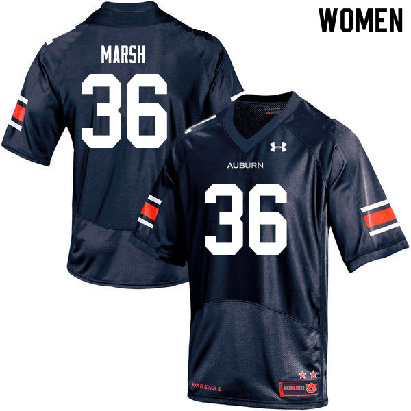 Women #36 Josh Marsh Auburn Tigers College Football Jerseys Sale-Navy